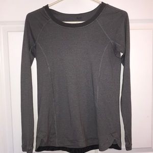 Women’s Lululemon athletic long-sleeve top.